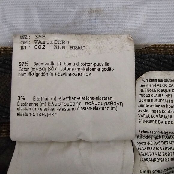 Hiltl The Ultimate Trousers Two Face Button & Zip Fly Brown Corduroy Jeans Sz 33 - Picture 9 of 16